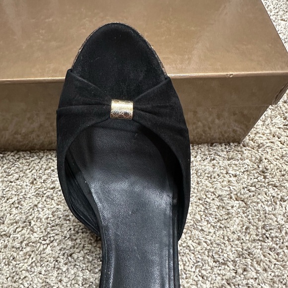 Authentic Gucci Corkscrew & Suede Wedge Platforms - Picture 4 of 11